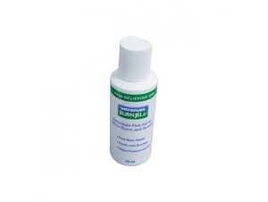 Flacon 50ml BurnJel : Solution liquide pour le traitement des brûlures Solution flacon liquide 50ml BurnJel pour traiter efficacement tous types de brûlures, idéale pour les zones sensibles et difficiles d'accès.