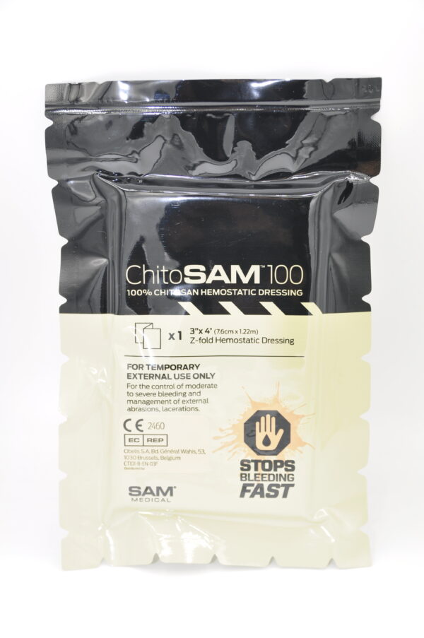 PANSEMENT HEMOSTATIǪUE - Chito-SAM 7,5cm x 1,22m Z-fold